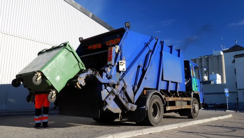 Professionals clearing out a garage in Abbots Langley